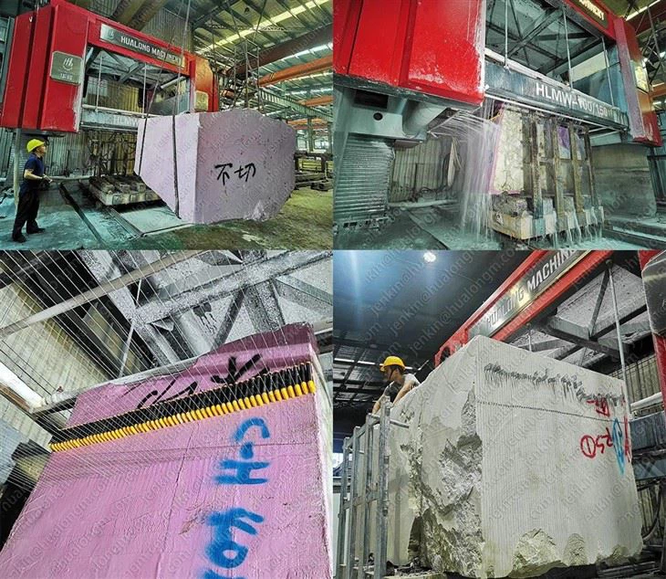 Multiwire Machine For Sawing Stone Blocks